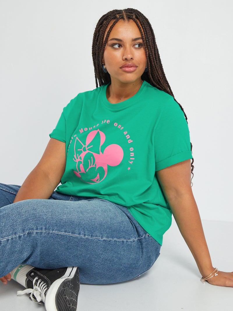 Camiseta de 'Minnie' de manga corta VERDE - Kiabi