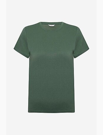 Camiseta de modal regular fit con cuello redondo penti