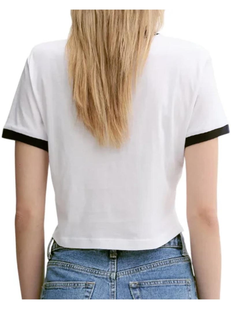 Camiseta de Mujer Calvin Klein Jeans Blanco - Kiabi