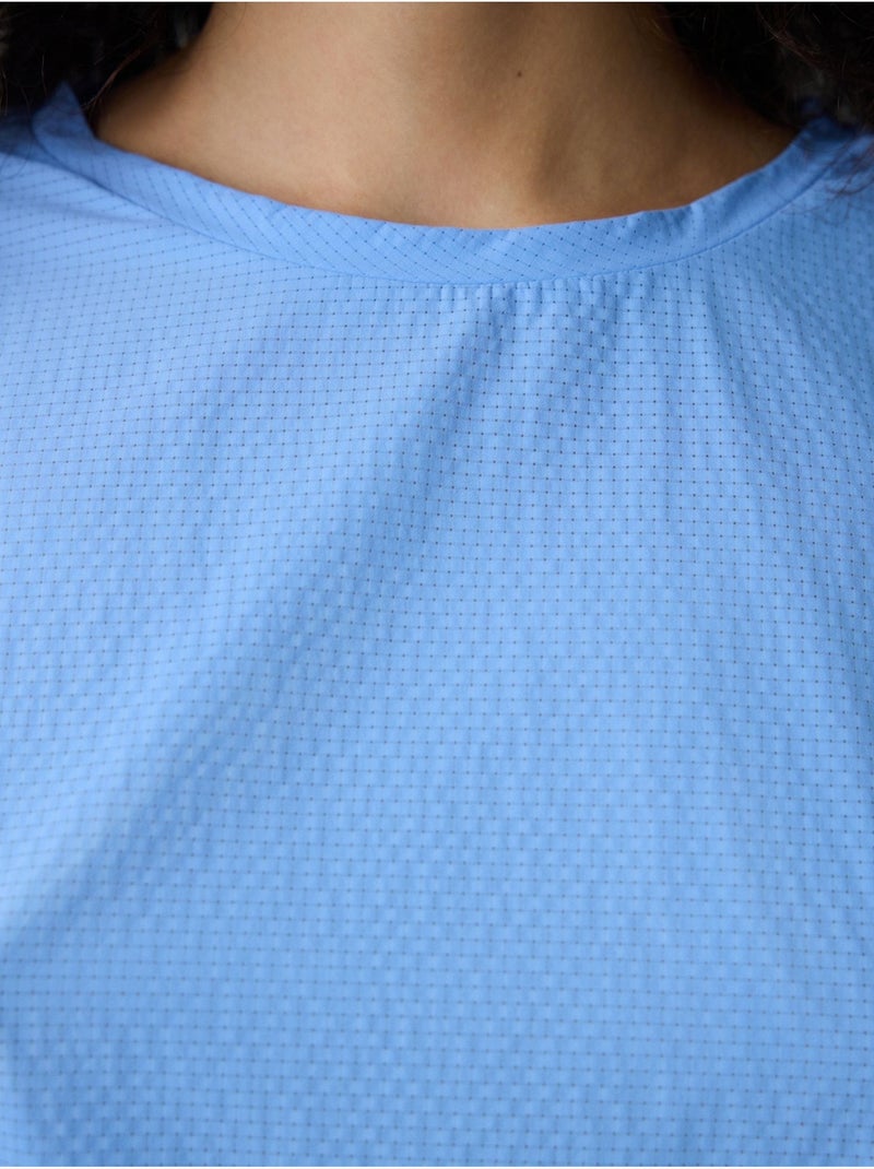 Camiseta de mujer con detalle en la espalda penti Azul cielo - Kiabi