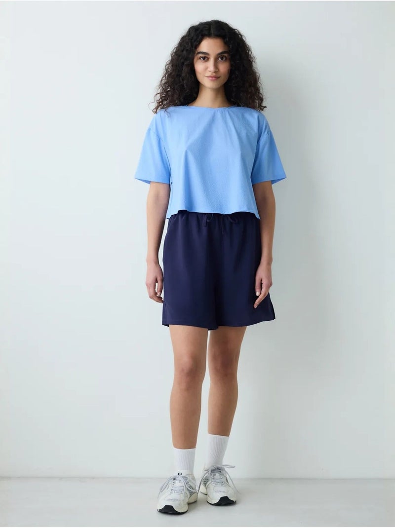 Camiseta de mujer con detalle en la espalda penti Azul cielo - Kiabi