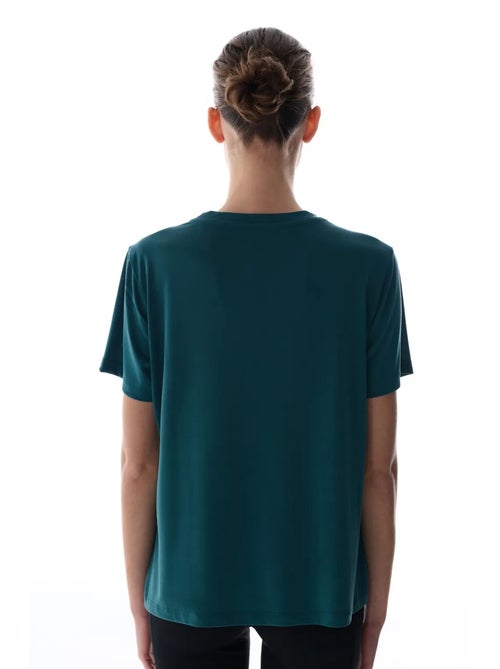 Camiseta de mujer cuello redondo penti - Kiabi