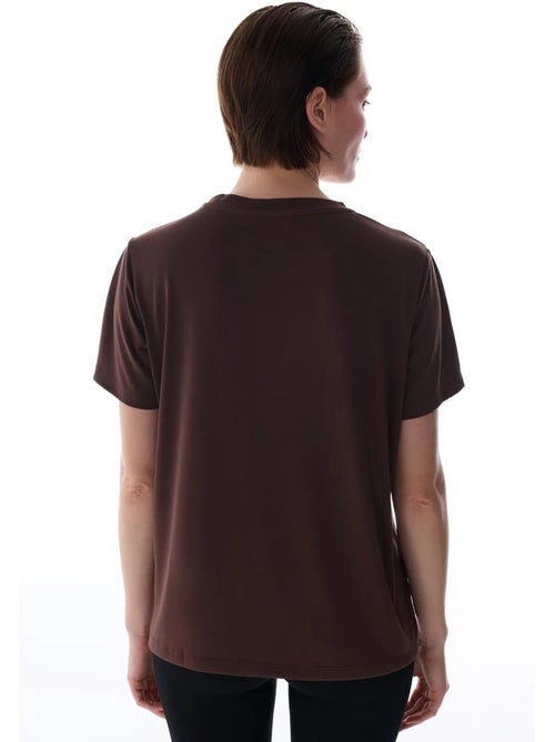 Camiseta de mujer cuello redondo penti - Kiabi Camiseta de mujer cuello redondo penti - Kiabi
