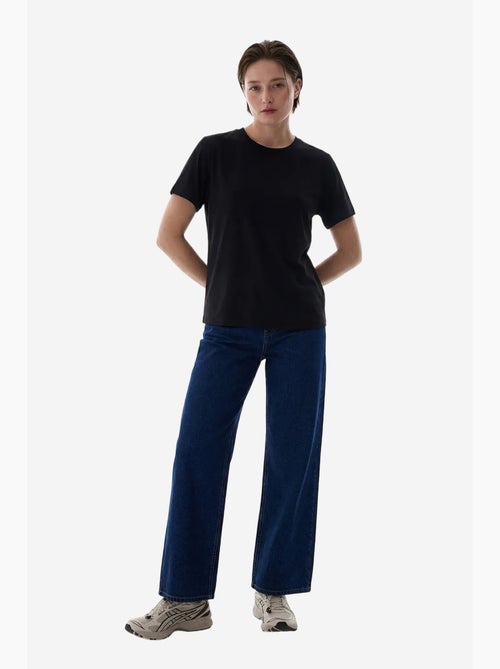 Camiseta de mujer cuello redondo penti - Kiabi Camiseta de mujer cuello redondo penti - Kiabi