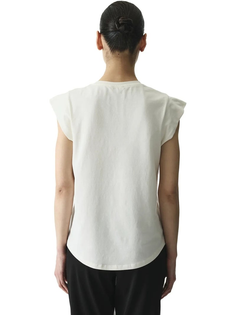 Camiseta de mujer curvy penti Blanco roto - Kiabi