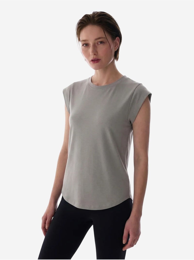Camiseta de mujer curvy penti Gris - Kiabi