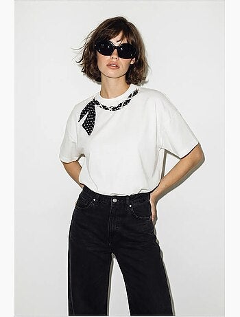 Camiseta de mujer de algodón y elastano lucci