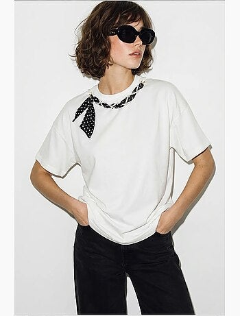 Camiseta de mujer de algodón y elastano lucci