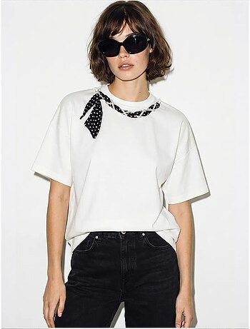 Camiseta de mujer de algodón y elastano lucci