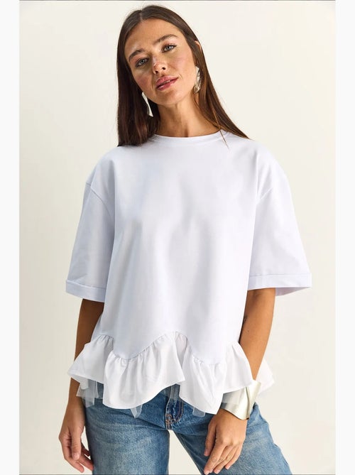 Camiseta de mujer de algodón y elastano lucci - Kiabi