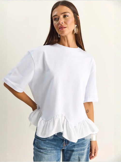 Camiseta de mujer de algodón y elastano lucci - Kiabi