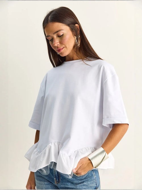 Camiseta de mujer de algodón y elastano lucci - Kiabi