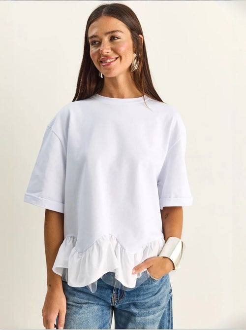 Camiseta de mujer de algodón y elastano lucci - Kiabi