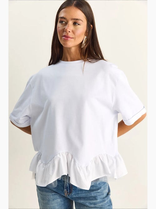 Camiseta de mujer de algodón y elastano lucci - Kiabi