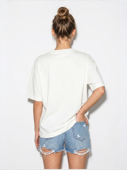Camiseta de mujer de algodón y elastano lucci - Kiabi
