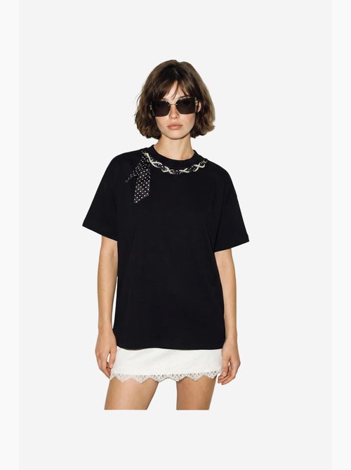 Camiseta de mujer de algodón y elastano lucci - Kiabi Camiseta de mujer de algodón y elastano lucci - Kiabi