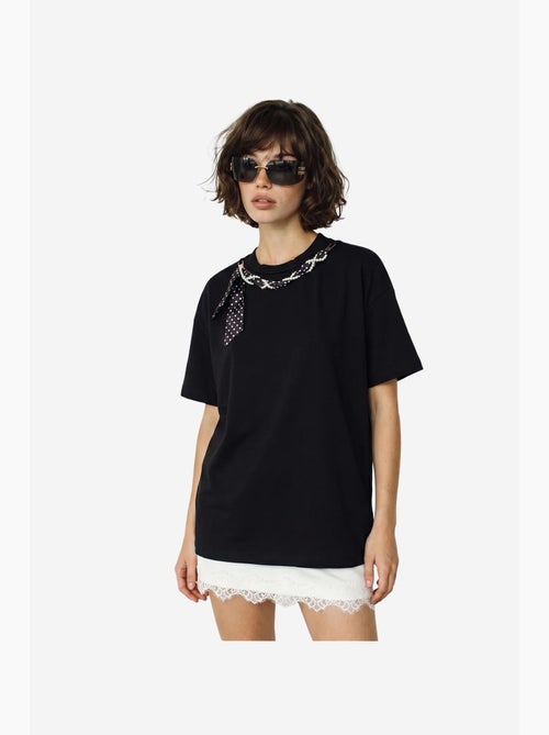 Camiseta de mujer de algodón y elastano lucci - Kiabi Camiseta de mujer de algodón y elastano lucci - Kiabi