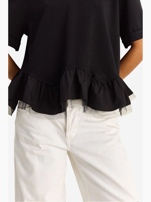 Camiseta de mujer de algodón y elastano lucci - Kiabi