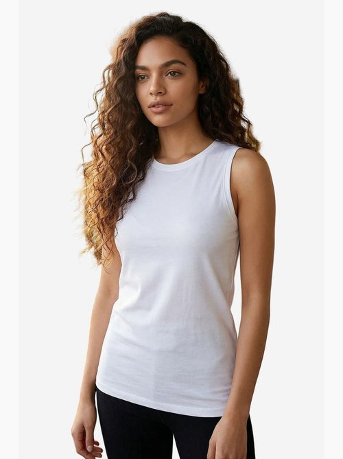 Camiseta de mujer de algodón y elastano tommy - Kiabi
