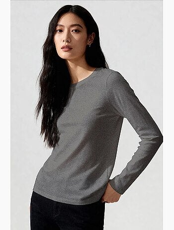 Camiseta de mujer de algodón y elastano tommy