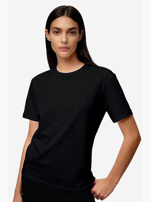 Camiseta de mujer de algodón y elastano tommy - Kiabi Camiseta de mujer de algodón y elastano tommy - Kiabi