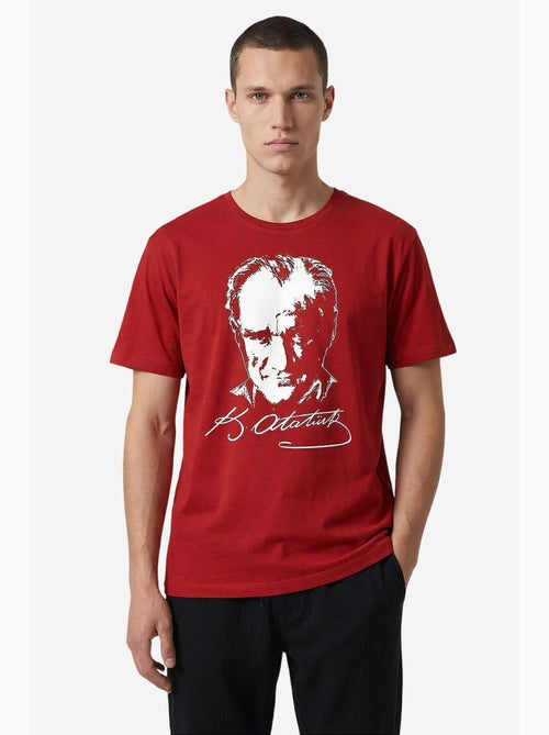 Camiseta de mujer de algodón y elastano tommy - Kiabi