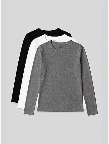 Camiseta de mujer de manga larga con cuello redondo tommy