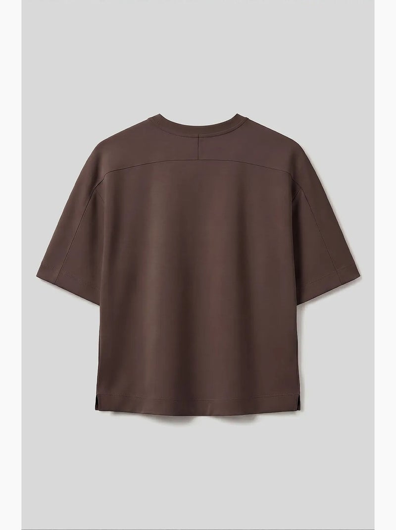 Camiseta de mujer de mezcla de viscosa tommy Marrón - Kiabi