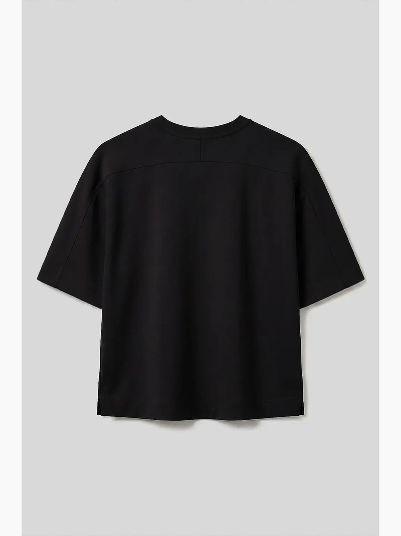 Camiseta de mujer de mezcla de viscosa tommy Negro - Kiabi