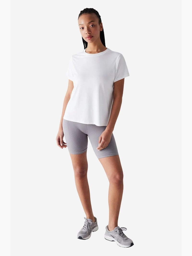 Camiseta de mujer de modal penti Blanco roto - Kiabi