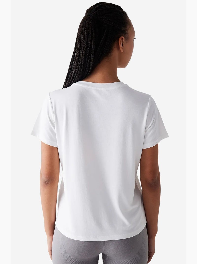Camiseta de mujer de modal penti Blanco roto - Kiabi