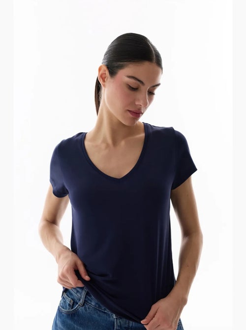 Camiseta de mujer en modal penti - Kiabi Camiseta de mujer en modal penti - Kiabi