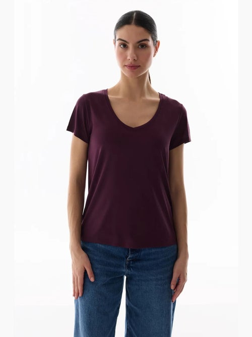 Camiseta de mujer en modal penti - Kiabi Camiseta de mujer en modal penti - Kiabi
