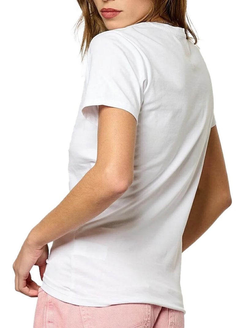 Camiseta de Mujer Kaporal Blanco - Kiabi