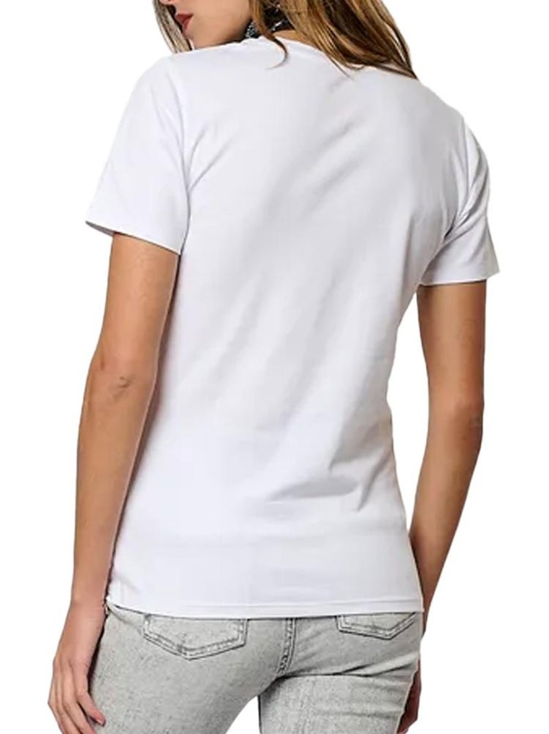 Camiseta de Mujer Kaporal Blanco - Kiabi