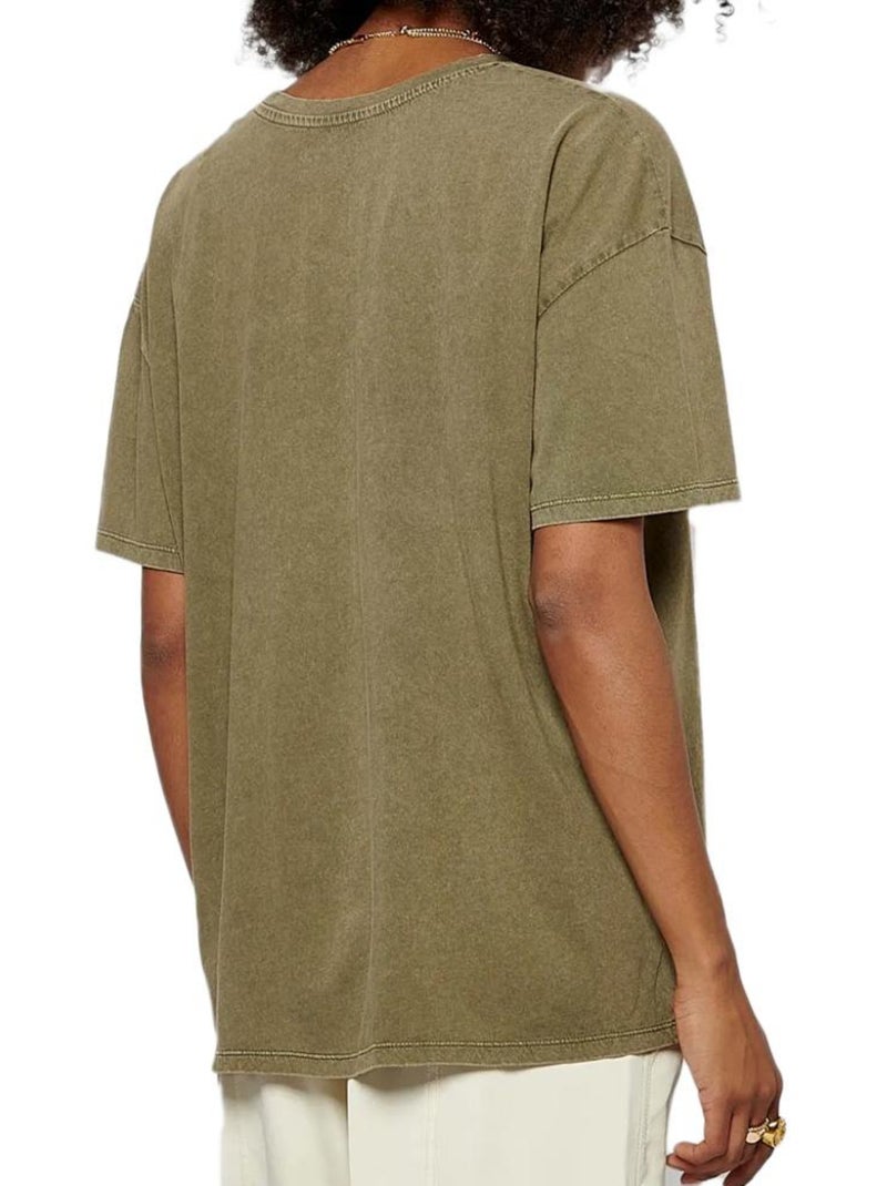 Camiseta de mujer kaporal Verde caqui claro - Kiabi