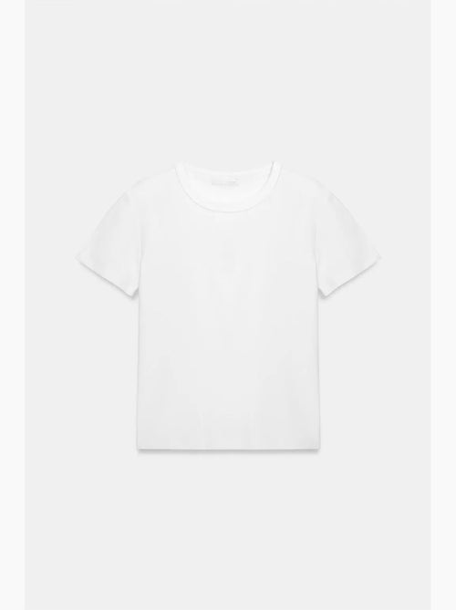 Camiseta de mujer lisa con cuello redondo dilvin - Kiabi Camiseta de mujer lisa con cuello redondo dilvin - Kiabi