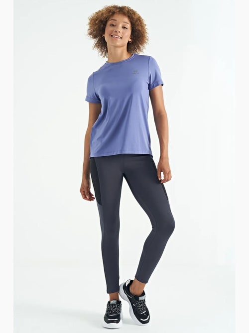 Camiseta de mujer relajada con cuello redondo y aberturas laterales tommy - Kiabi Camiseta de mujer relajada con cuello redondo y aberturas laterales tommy - Kiabi