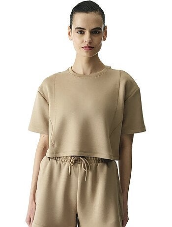Camiseta de mujer silky feel con pespuntes penti