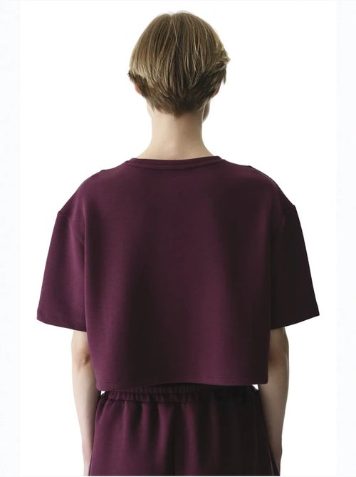 Camiseta de mujer silky feel con pespuntes penti - Kiabi Camiseta de mujer silky feel con pespuntes penti - Kiabi