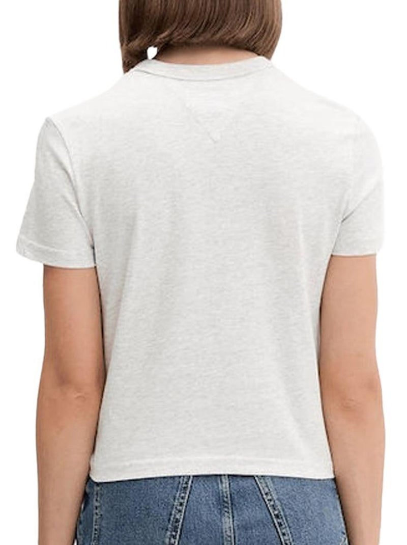 Camiseta de Mujer Tommy Hilfiger Gris plateado - Kiabi