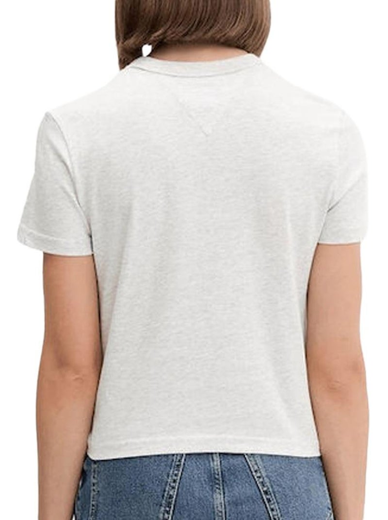 Camiseta de Mujer Tommy Hilfiger Gris plateado - Kiabi