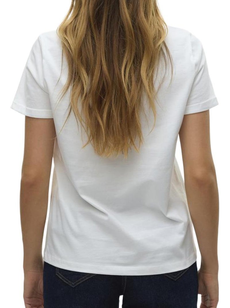 Camiseta de Mujer Vero Moda Blanco - Kiabi