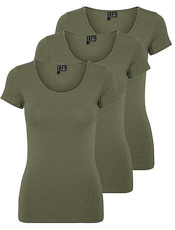 Camiseta de Mujer Vero Moda (Pack de 3)