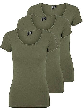 Camiseta de Mujer Vero Moda (Pack de 3)
