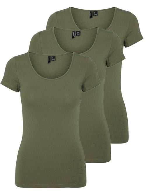 Camiseta de Mujer Vero Moda (Pack de 3) - Kiabi