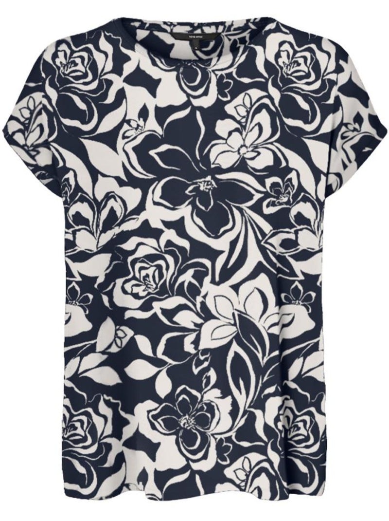 Camiseta de Mujer Vero Moda Rayas Azul marino - Kiabi