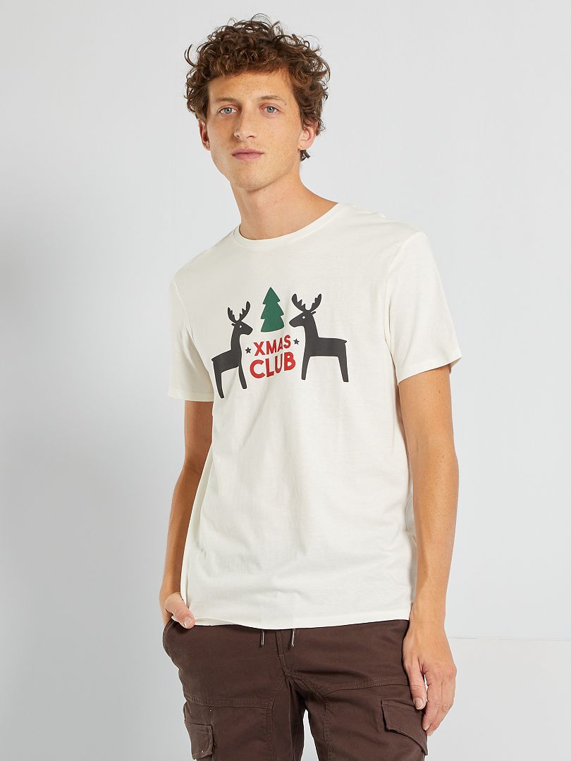 Camiseta de Navidad BLANCO - Kiabi