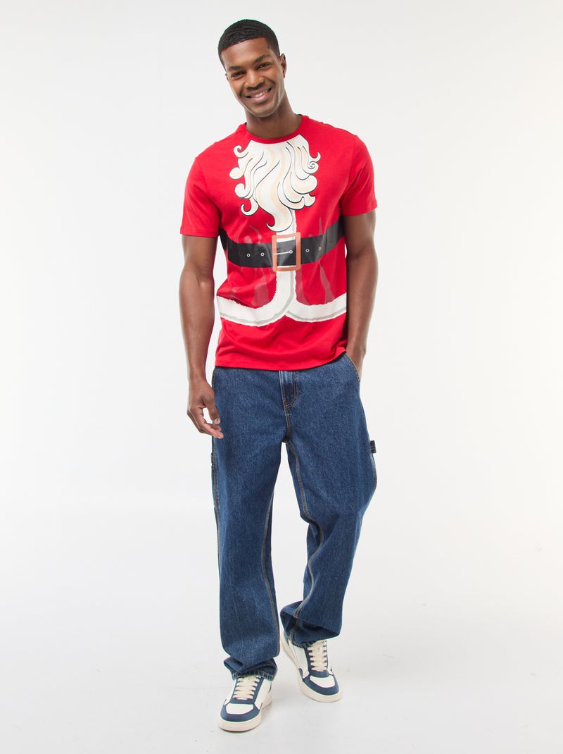 Camiseta de Navidad con diseño Rojo - Kiabi