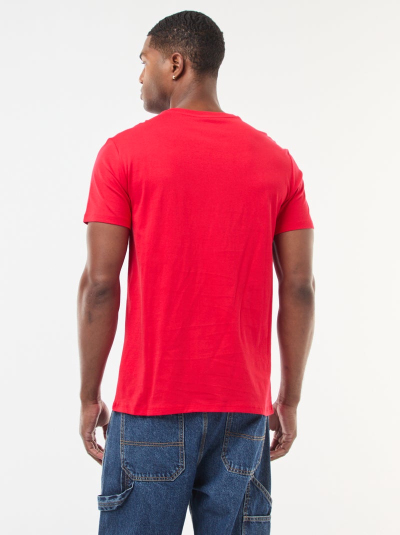 Camiseta de Navidad con diseño Rojo - Kiabi